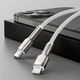 Кабель Baseus Cafule Metal Cable Type-C to Lightning Power Delivery 20W 2.4А 2м (CATLJK-B02) White - изображение 2