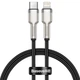 Кабель Baseus Cafule Metal Cable Type-C to Lightning Power Delivery 20W 2.4А 0.25м (CATLJK-01) Black - изображение 1