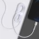 Кабель Baseus Cafule Metal Cable Type-C to Lightning Power Delivery 20W 2.4А 2м (CATLJK-B02) White - изображение 8