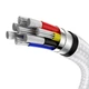 Кабель Baseus Cafule Metal Cable Type-C to Type-C 100W 20V 5A 2м (CATJK-D02) White - зображення 7