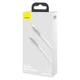 Кабель Baseus Cafule Metal Cable Type-C to Type-C 100W 20V 5A 1м (CATJK-C02) White - зображення 14
