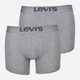 Zestaw majtek szorty męski 2 szt Levi's Melange Wb Boxer Brief Organic Co 2P 7012039230040 L Szary (8720245288873) - obraz 1