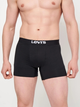 Набір трусів шорти чоловічий 2 шт Levi's Solid Basic Boxer Brief Organic Co 2P 7012228420050 S Чорний (8720245437622) - зображення 2