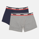 Zestaw majtek szorty męski 2 szt Levi's Logo Boxer Brief Organic Co 2P 7012239080020 M Szary/Granatowy (8720245438131) - obraz 1