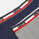 Набір трусів-боксерів чоловічих 2 шт Levi's Logo Boxer Brief Organic Co 2P 7012239080020 M Сірий/Темно-синій (8720245438131) - зображення 5