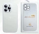 Чехол стеклянный противоударный матовый AG Silicone + Glass Case with MagSafe для Apple iPhone 14 Pro Max (6.7") Pearly white - изображение 3