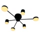 Люстра світлодіодна LED в стилі LOFT на 8 модулів чорна Свет SY-7800/8 BK - изображение 3