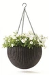 Горшок для цветов 8,6 л. Rattan style hanging sphere planter - изображение 3