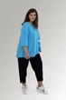 Туніка жіноча HookK Design 033/2 Блакитна 62/64 р - зображення 3