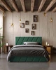 Ліжко двоспальне з підйомним механізмом 160x200 Palermo Dark Green Viorina-Deko Темно-зелений (каркас з ламелями/без матраца) (ЛДСП/тканина) - зображення 3