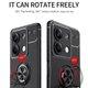 Чохол TPU RIng для Xiaomi Redmi Note 13 5G бампер протиударний з кільцем Black - зображення 3