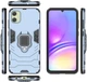 Чохол Iron Ring для Samsung Galaxy A05/A055 протиударний бампер з підставкою Navy-Blue - зображення 3