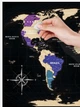 Скретч-карта мира 1DEA.me Travel Map Black World (BW) - изображение 4