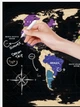 Скретч-карта мира 1DEA.me Travel Map Black World (BW) - изображение 5