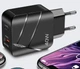 Зарядний пристрій Блок живлення для телефону 40W PD + QC3.0 Блок зарядки для Samsung, iPhone, Xiaomi, Redmi, Huawei, Realme - зображення 4