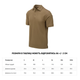 Футболка поло Helikon-Tex UTL Polo Shirt TopCool® Coyote S - изображение 2