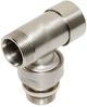 Кран відсікаючий кутовий BRUSH SILVER Ø1/2" х 24-19 COMPACT Carlo Poletti Sr V150211J - зображення 3