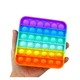 Антистресс сенсорная игрушка Pop It (Поп Ит) квадрат Силиконовая Разноцветная игрушка - изображение 4