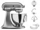 Кухонная машина KitchenAid 5KSM95PSECU 4.3 л с откидным блоком серебристый - изображение 1