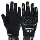 Мотоперчатки SP-Sport Kawasaki MS-5529-KW L Черный-салатовый - изображение 1