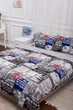 Комплект постельного белья Moon&Star Бязь Gold Люкс New York King Size 220x240 см наволочки 2х40х60 см (MS-820002972) - изображение 4