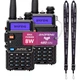 Рація Baofeng UV-5R комплект 2 шт., UHF/VHF, 8 Вт, 1800 мАг + Гарнітура + Ремінець на шию - зображення 1