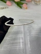 Набір обручів для волосся обідок з перлин декор принт квіти кольорова гама блакитний білий (6 шт) - изображение 4