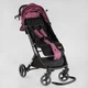 Коляска прогулянкова дитяча JOY Comfort L-30201 колір ФІОЛЕТОВИЙ рама сталь з алюмінієм футкавер підсклянник - зображення 3