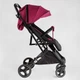 Коляска прогулочная детская JOY Comfort L-20115 цвет РОЗОВЫЙ рама сталь с алюминием футкавер подстаканник - изображение 2