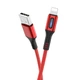 Кабель Hoco U79 з індикатором USB to Lightning 1.2m red - зображення 3