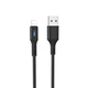 Кабель Hoco U79 с индикатором USB to Lightning 1.2m black - изображение 1