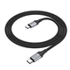 Кабель Hoco X102 Type-C to Type-C PD 60W 1m black - зображення 6