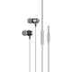Наушники Hoco Power metal universal earphones with microphone M122 серые - изображение 1