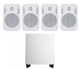 Акустичний комплект SKY SOUND SUBT-10W-PM (2*40Вт) WHITE - зображення 1
