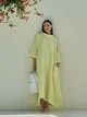 Льняное свободное платье лимонное M - linen island (133450) - изображение 1