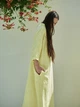 Льняное свободное платье лимонное M - linen island (133450) - изображение 5