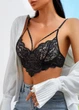 Жіночий мереживний бралет Black Touch No Brand 1267-44 Чорний M (80В) - зображення 1