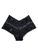 Жіночі мереживні трусики шортики Perfect Summer FINETOO 1258-48 Чорний XL (48) - зображення 7