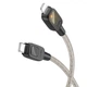 Кабель hoco. U124 Stone Type-C to Lightning PD 27W (1.2м) Fast Charging із кристалічного силікону з функцією Smart Power Off Black - зображення 3