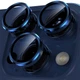 Захисне скло Metal Classic на камеру (в упак.) для Apple iPhone 15 Pro (6.1") / 15 Pro Max (6.7") Синій / Dark Blue - зображення 2
