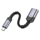 Переходник Hoco UA24 Type-C male to USB female 3.0 Metal gray - 00000067568_1 - изображение 3