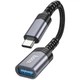 Переходник Hoco UA24 Type-C male to USB female 3.0 Metal gray - 00000067568_1 - изображение 4