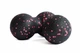 Масажний набір МФР RollerUA м'яч 8 см та подвійний м'яч 16х8 см Black/Pink 11947938 - зображення 2