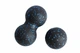 Масажний набір МФР RollerUA м'яч 8 см та подвійний м'яч 16х8 см Black/Blue 11947937 - зображення 2