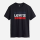 Koszulka męska bawełniana Levi's Sportswear Logo 39636-0050 S Czarna (5400970146725) - obraz 4