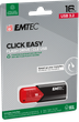 Флеш пам'ять USB Emtec B110 Click Easy 16GB USB 3.2 Red (ECMMD16GB113) - зображення 3