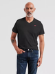 Koszulka męska bawełniana Levi's Original Hm Vneck 85641-0001 S Czarna (5400816655510) - obraz 1