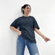 Базова жіноча футболка тай-дай Fashion 50/52 чорний - зображення 3