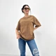 Базовая женская футболка тай-дай Fashion 42/44 капучино - изображение 2