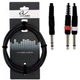 Инсертный кабель GEWA Basic Line Stereo Jack 6.3 мм / 2x Mono Jack 6.3 мм 3 м (G-190105) - изображение 2